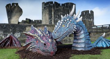 Dewi and Dwynwen Castle Dragons